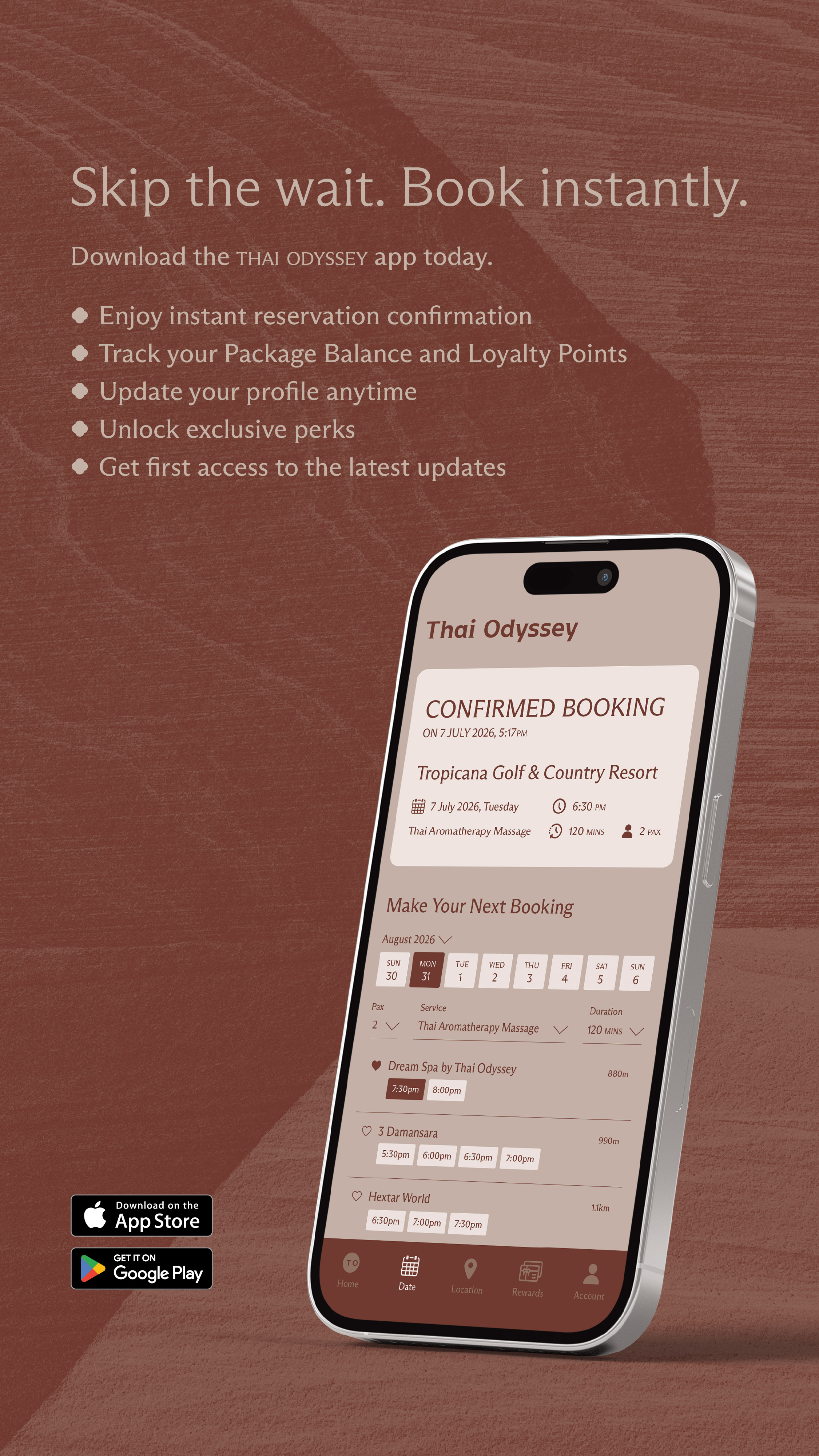 Download the Thai Odyssey App